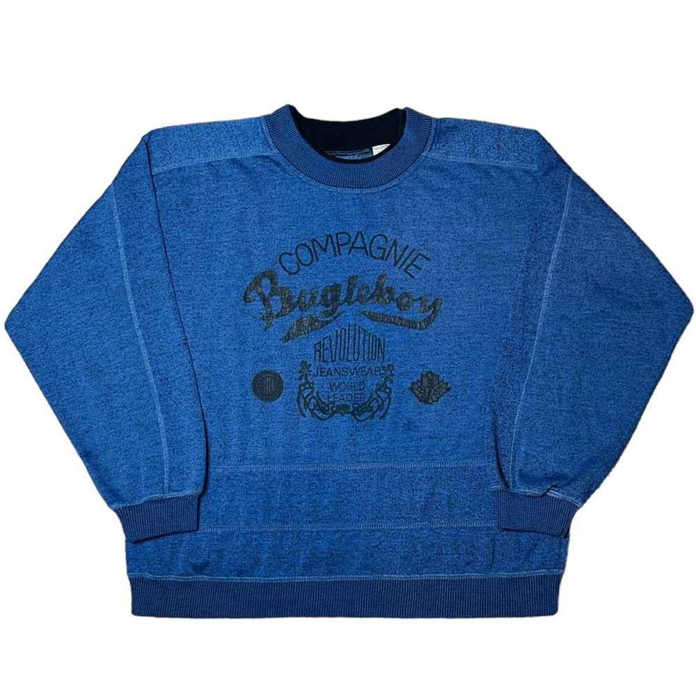 Bugle Boy Men's Blue Jumper Crewneck Sweater Knit Pullover Size Medium